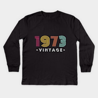 Timeless Classic: 1973 Vintage Kids Long Sleeve T-Shirt